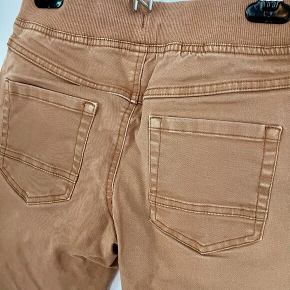 Hanna Andersson Pull-On Slim Twill Pants Boys Size 12 Carpenter Brown - Picture 4 of 11